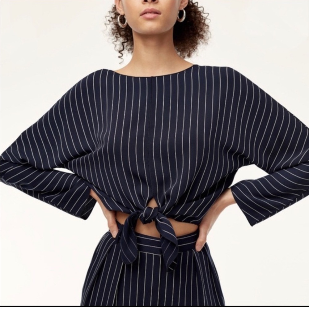 Babaton Abasi Tie Front Blouse - Large